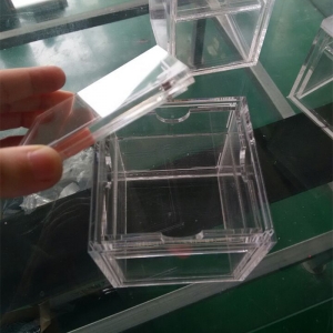 dernière conception cinq côtés acrylique cube cadre photo 