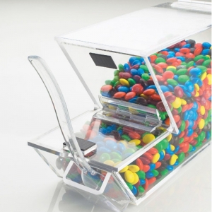 Boîte de rangement personnalisée pour aliments acryliques pour affichage des bonbons 