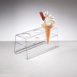 Porte-cône acrylique de crème glacée 