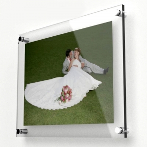 yageli bas prix cadre photo acrylique / acrylique bloc cadre avec vis 