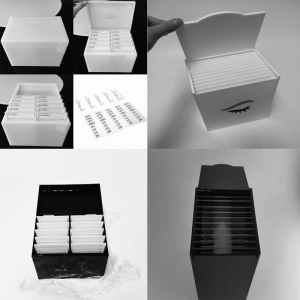 nouvelle conception cils organisateur acrylique cils boîte 