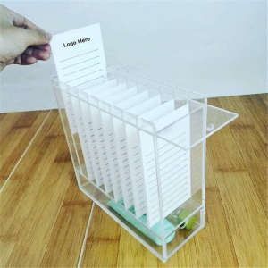 boîte de cils acrylique personnalisé boîte de conditionnement faux cils 