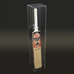 caisse d'affichage de chauve-souris cricket acrylique clair de qualité premium 