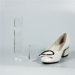 Présentoir à chaussures en acrylique simple 