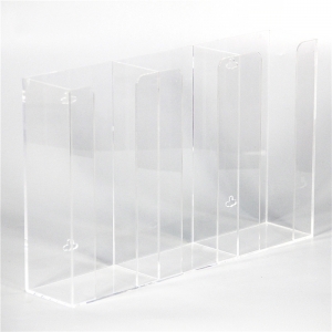 Distributeur de boîte à gants en acrylique transparent 3 niveaux 