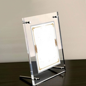 Cadre photo en cadre acrylique 6 × 9 avec vis 