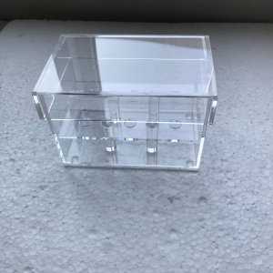Présentoir étanche en acrylique rectangle transparent 