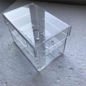 Présentoir étanche en acrylique rectangle transparent 