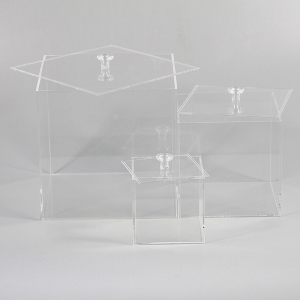 Coffret cube de rangement en acrylique 