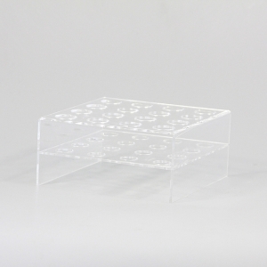 Présentoir transparent en glace acrylique 