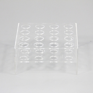 Présentoir transparent en glace acrylique 