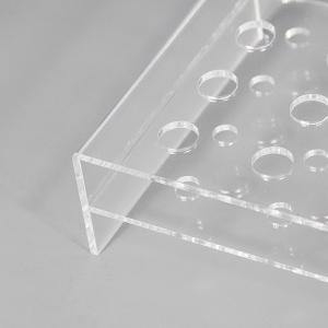 Présentoir de tube acrylique transparent 40 emplacements 