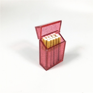 Boîte de rangement pour cigares en acrylique rose 