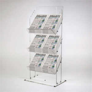 support grand journal acrylique transparent 