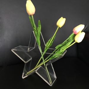 pentgram luxe clair boîte à fleurs en lucite 