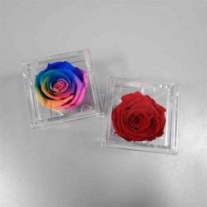 mini coffret acrylique simple fleur 