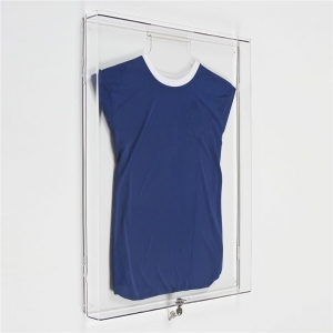 mur présentoir acrylique de sport t-shirt plexiglas présentoir 