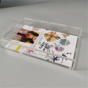 boîte de cadre acrylique personnalisé clair boîte de fleurs séchées 
