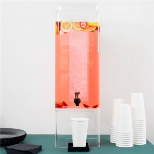 distributeur de boisson acrylique transparent gros 3 gallons 