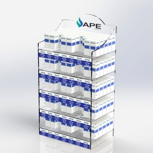 fabriquez un présentoir de comptoir e-cigarette en acrylique 