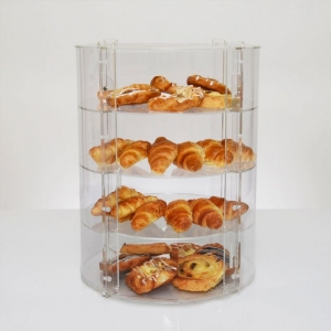 Yageli usine personnalisé acrylique vitrine alimentaire présentoir de stockage de pain 