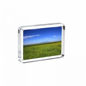 cadre photo magnétique carré en acrylique pour mariage 