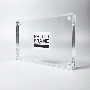 cadre photo double acrylique transparent 5x7 
