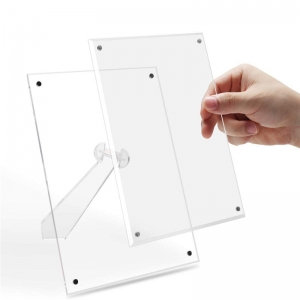 Cadre photo acrylique transparent de table 5x7 avec aimants 