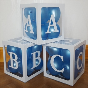 boîte de présentation en acrylique en forme de lettre pour bébé 