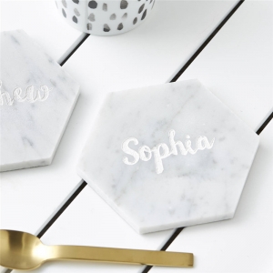 usine vente pmma tapis de marbre personnalisé acrylique table coaster 