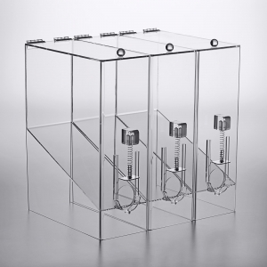distributeur de stockage de condiments en acrylique transparent avec support de pailles 