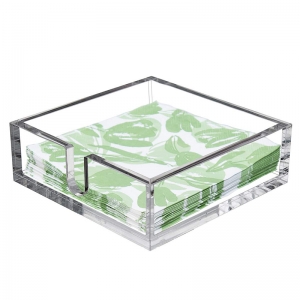 distributeur de mouchoirs en acrylique transparent pour déjeuner 