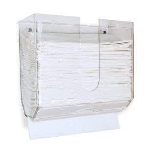 grand support de papier absorbant transparent pmma support de serviette de cuisine en acrylique transparent 