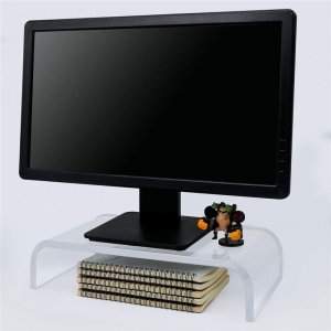 support acrylique de contremarche de moniteur d'ordinateur de deaktop pour le bureau 