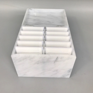 Boîte acrylique d'emballage de cils en gros 