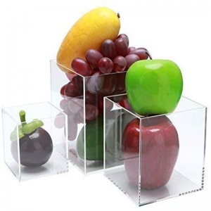 Boîte en plexiglas acrylique à 5 faces en cristal acrylique 