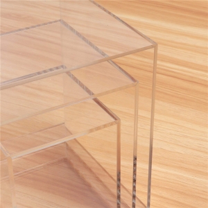 cubes en acrylique transparent carré persprx pour affichage 