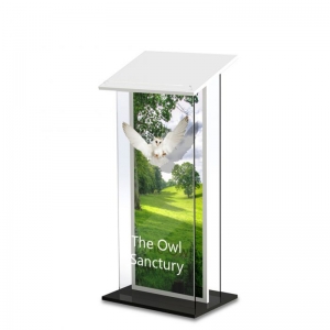 pupitre de pupitre de podium en acrylique transparent 