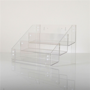présentoir de brochure acrylique transparent à 4 niveaux 