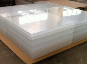 92% de transparence feuille acrylique transparente de 3 mm d'épaisseur 