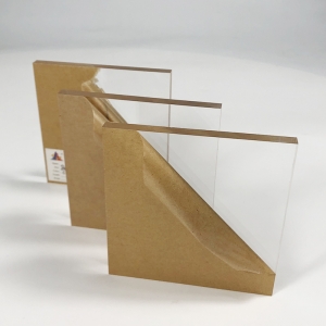 haute feuille acrylique transparente de 6 mm d'épaisseur avec du papier kraft 