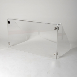 écran acrylique transparent de protection contre les éternuements en plexiglas 
