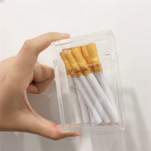 boîte à cigarettes en plexiglas transparent en acrylique 