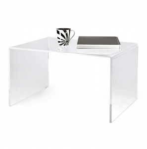table basse moderne en acrylique rectangulaire 