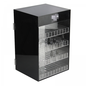 led plexiglas noir E-cigarette cabinet 