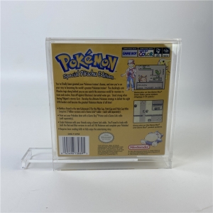 Gros plexiglas Pokemon Gameboy boîte de couleur acrylique boîtier de jeu vidéo
 