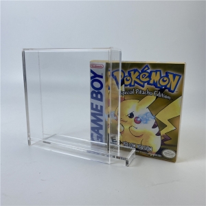 Gros plexiglas Pokemon Gameboy boîte de couleur acrylique boîtier de jeu vidéo
 