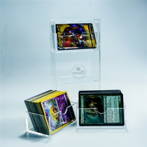 Boîte de rangement de jeu de cartes magiques en acrylique transparent avec tiroirs 