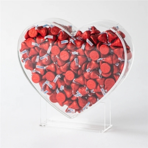 Vase coeur acrylique