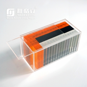 Grands blocs de tour de culbutage en acrylique de luxe avec boîte 